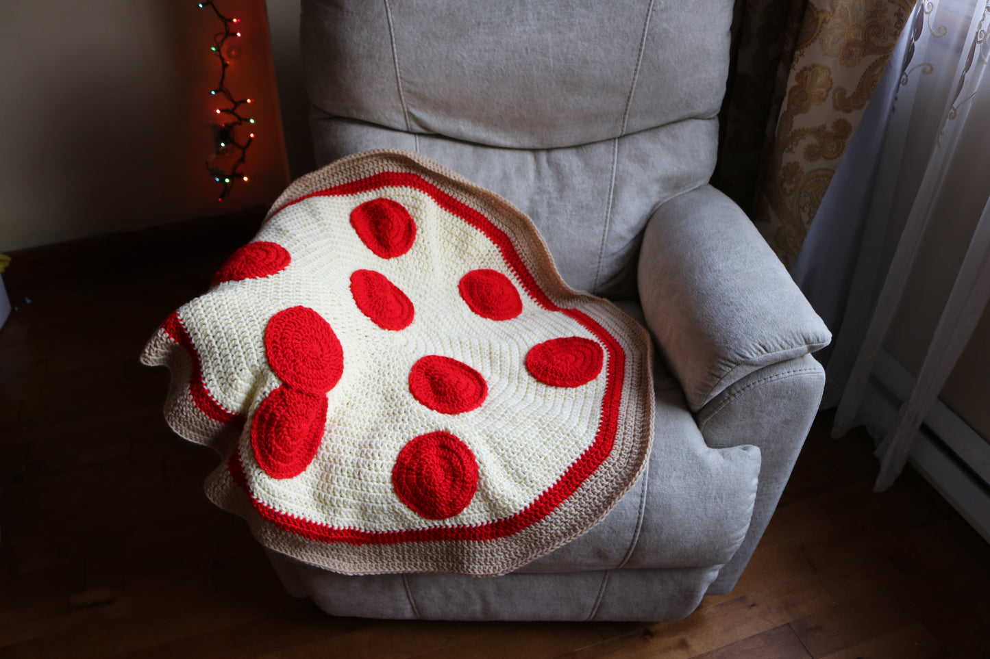 Baby Pizza Blanket PDF Crochet Pattern