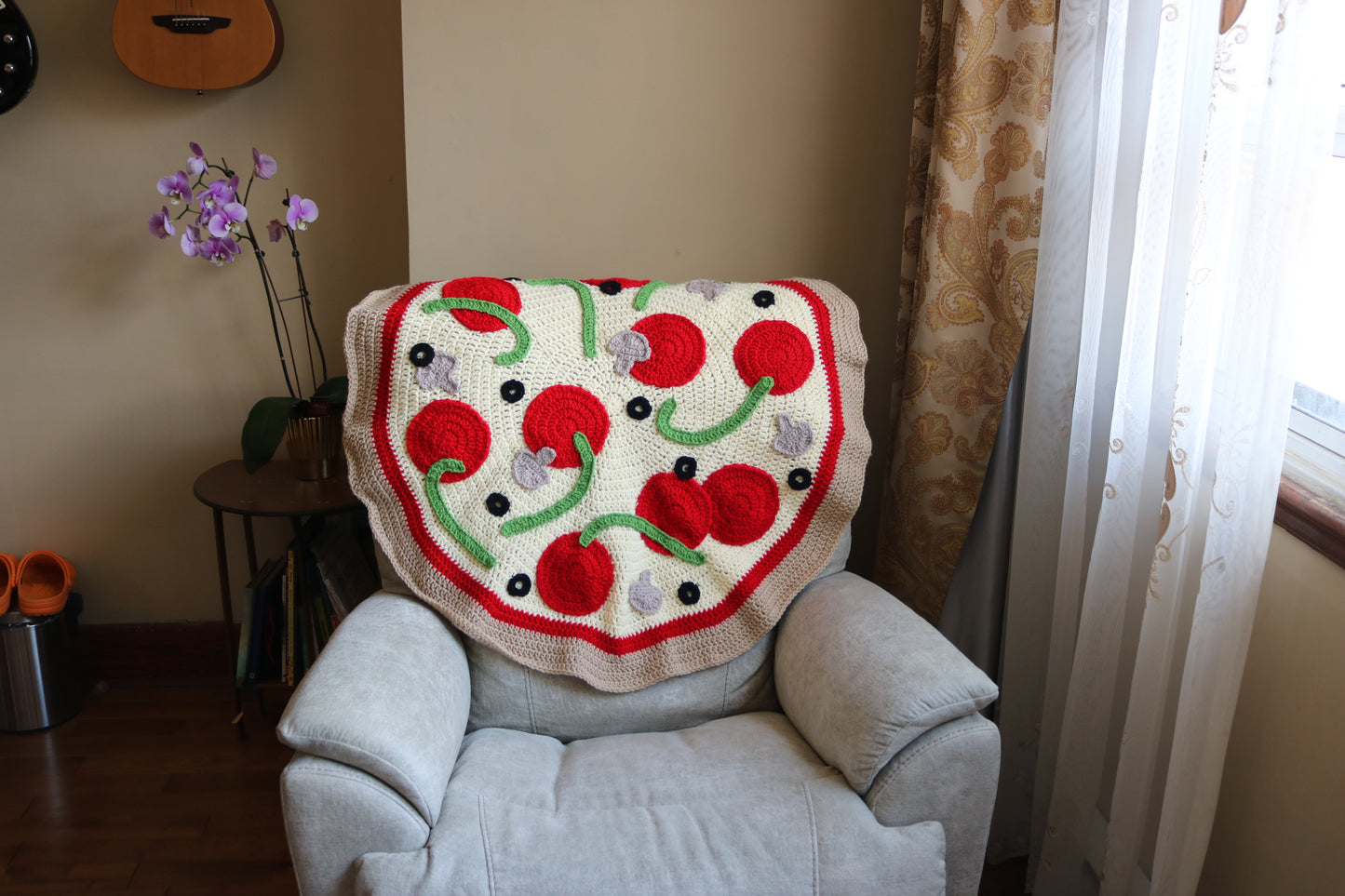 Baby Pizza Blanket PDF Crochet Pattern
