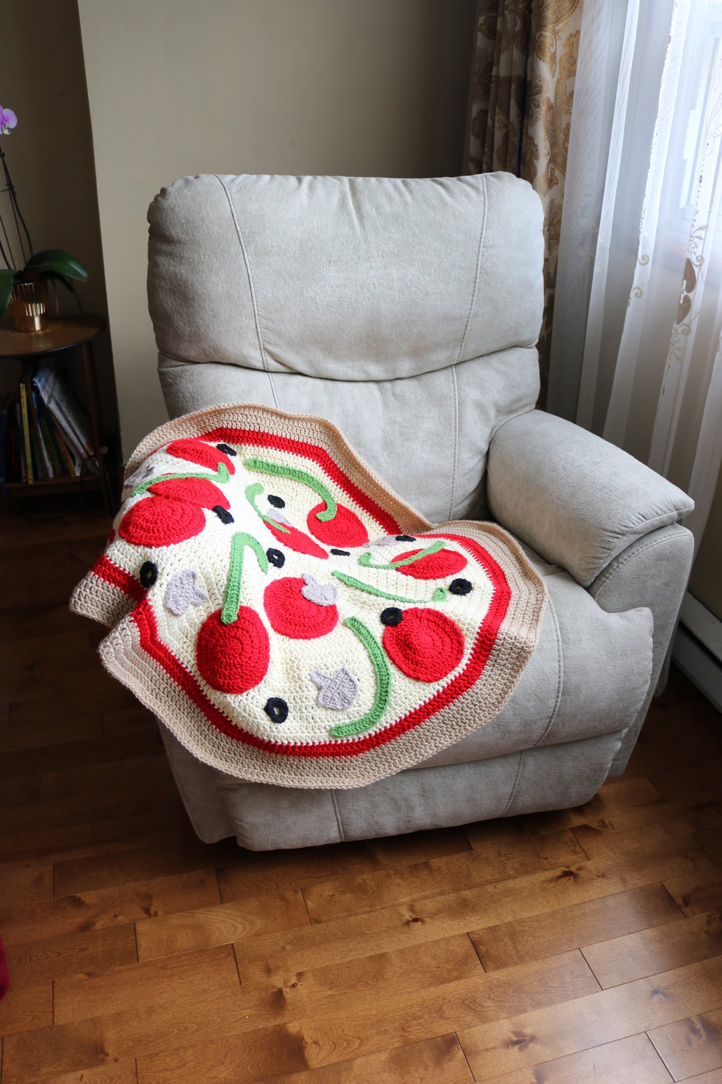 Baby Pizza Blanket PDF Crochet Pattern