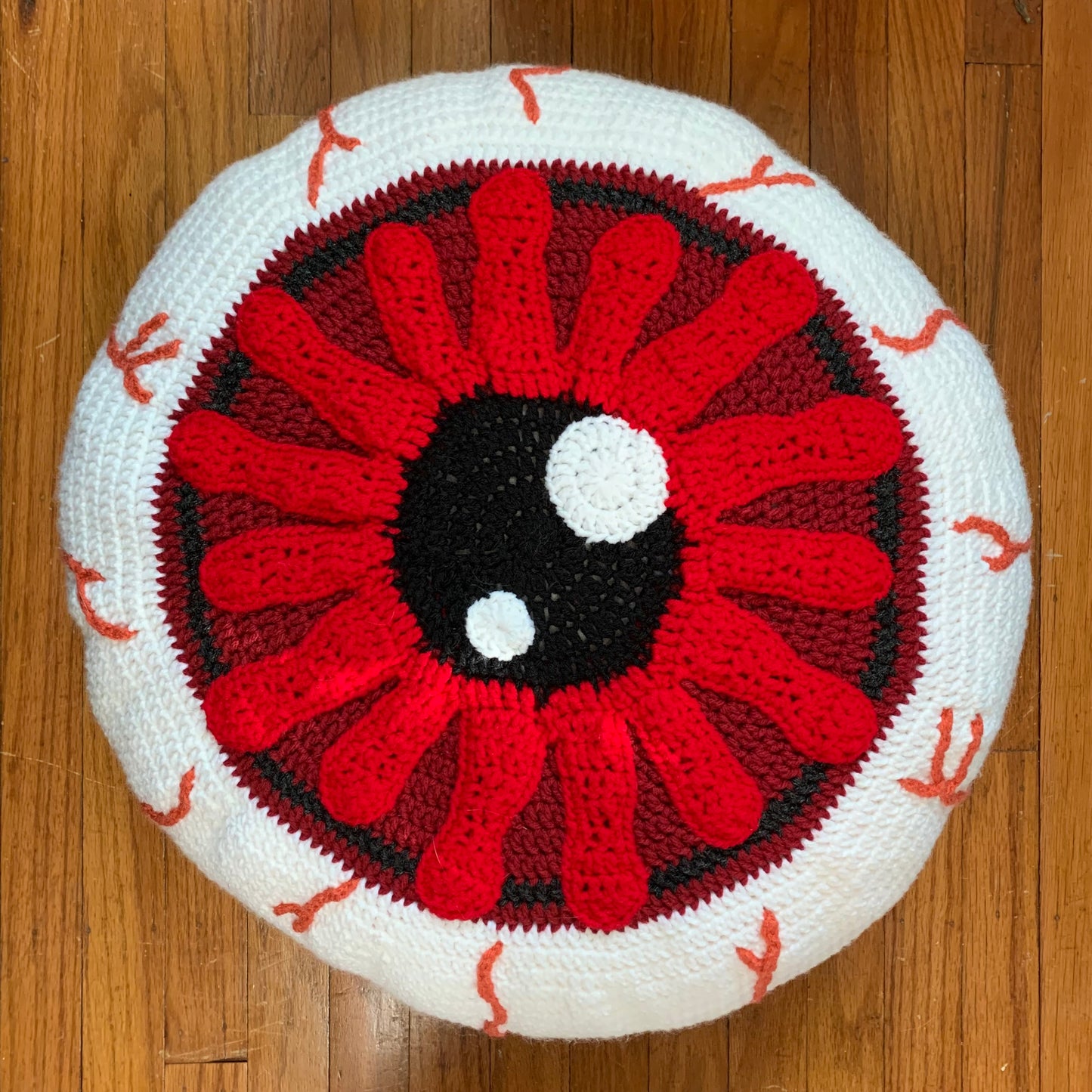 Eyeball Pillow Crochet Pattern