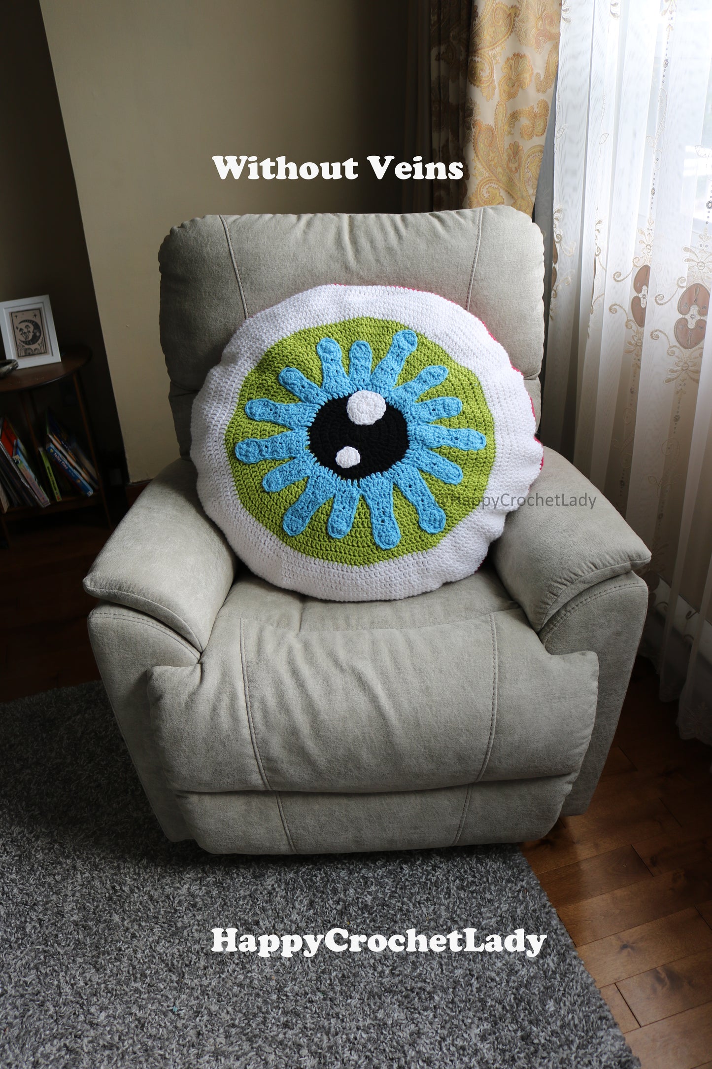Eyeball Pillow Crochet Pattern