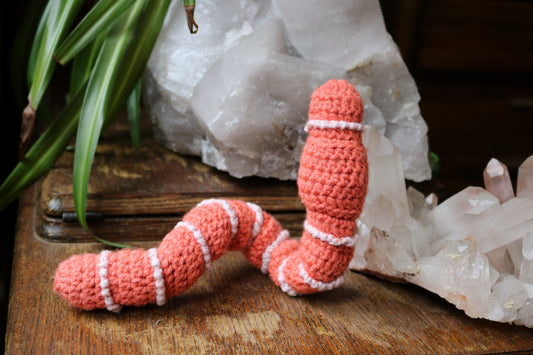 Dress Up Worm With Funny Hats Crochet Pattern
