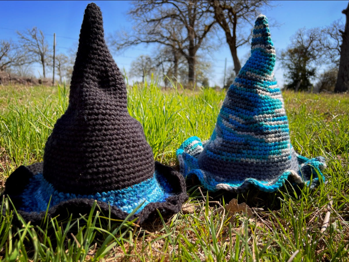Garden Fairy Witch Hat Crochet Pattern