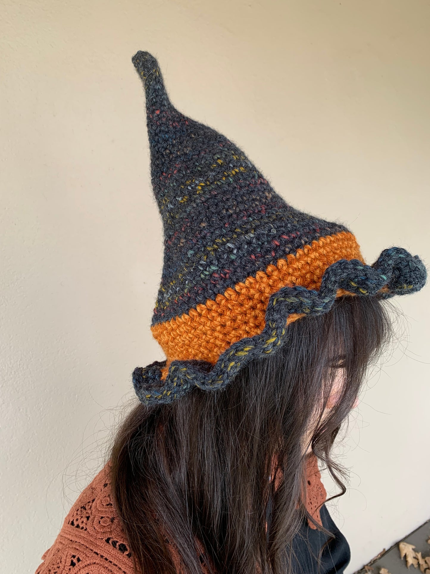 Garden Fairy Witch Hat Crochet Pattern