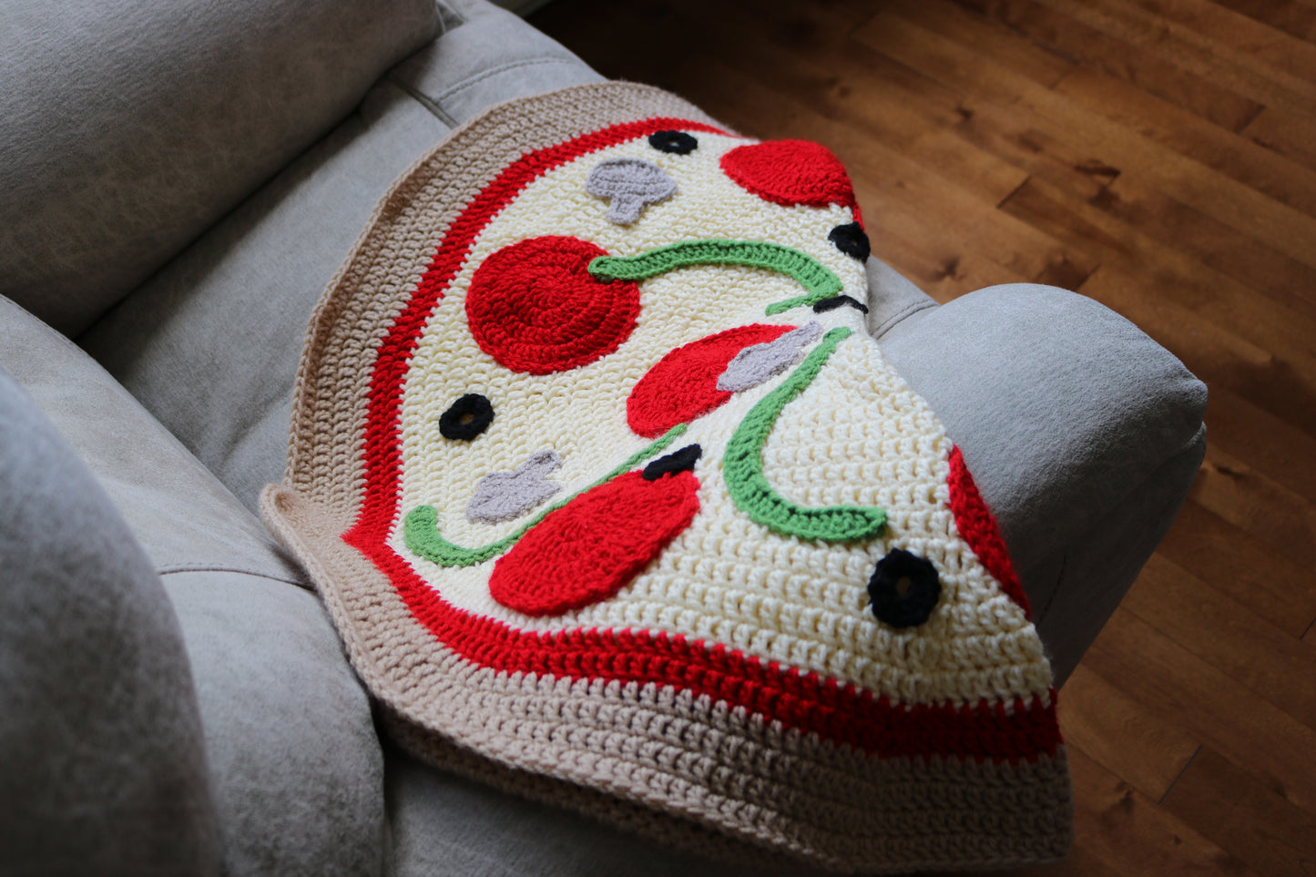 Baby Pizza Blanket PDF Crochet Pattern