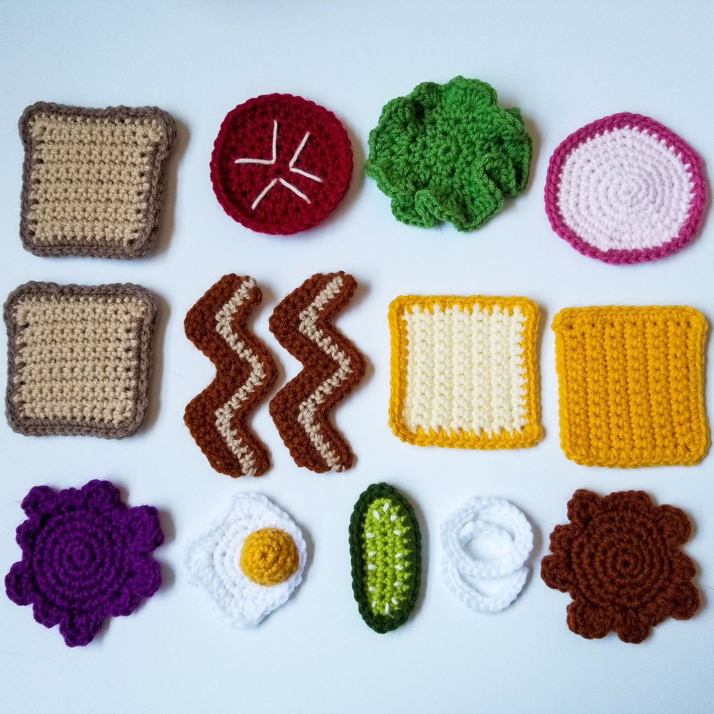 Build A Sandwich Play Food Crochet Pattern