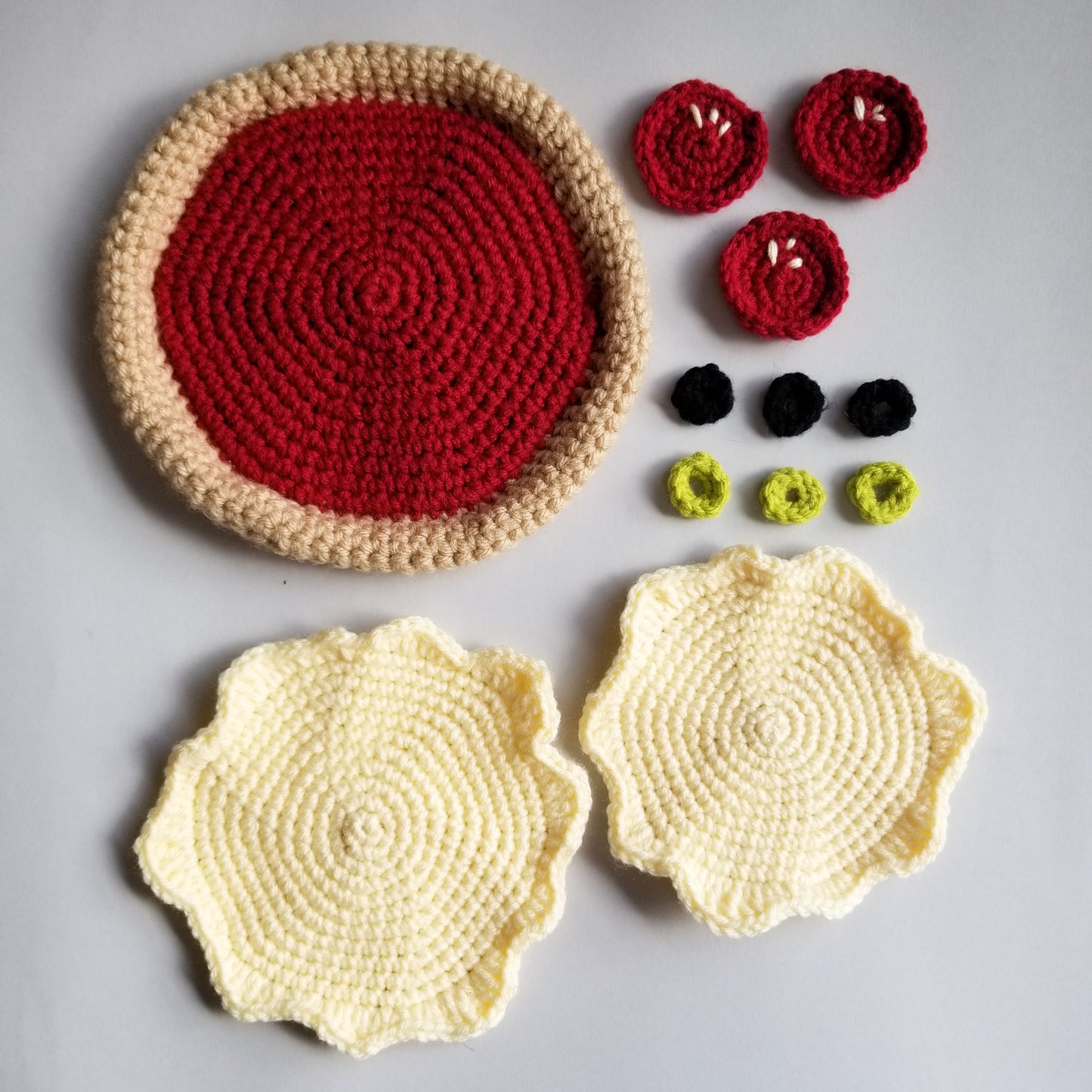 Build A Pizza Play Food Crochet Pattern