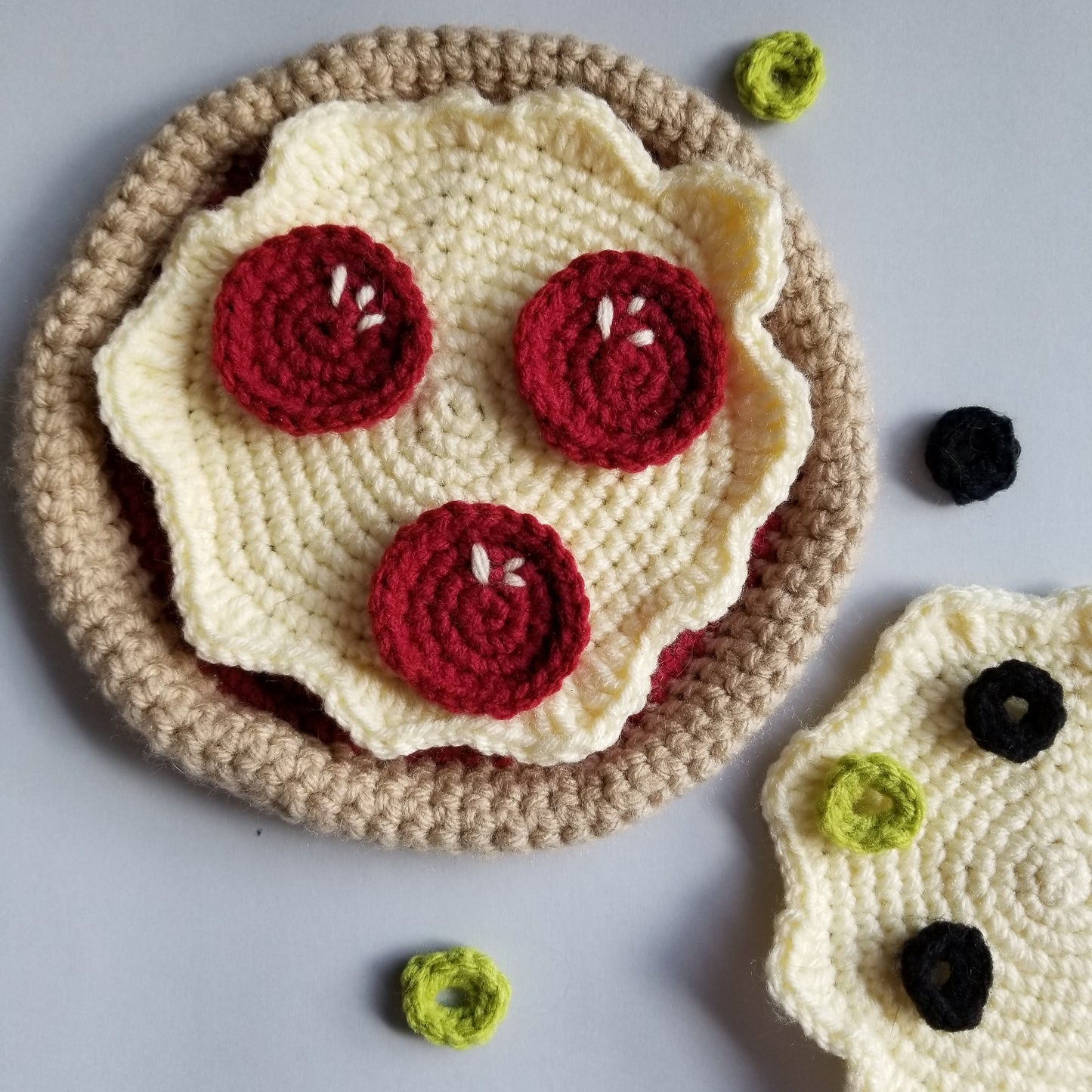 Build A Pizza Play Food Crochet Pattern