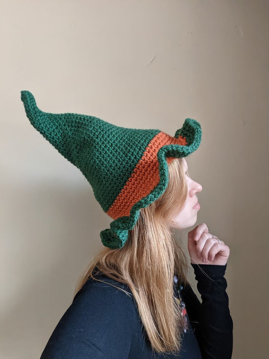 Garden Fairy Witch Hat Crochet Pattern