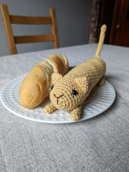 Breadstick Cat NO SEW Crochet Pattern