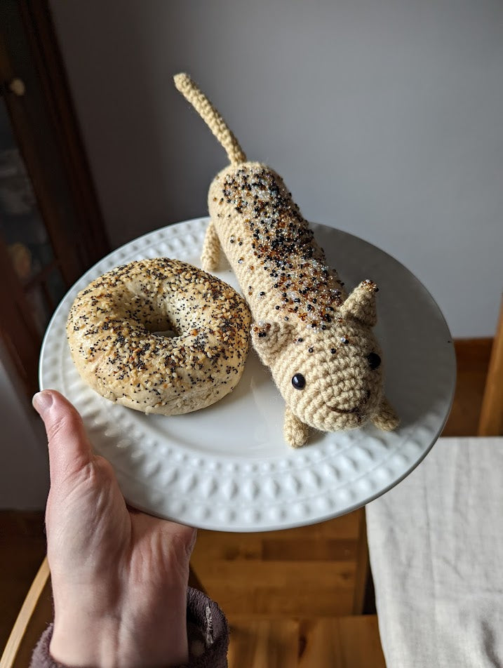 Breadstick Cat NO SEW Crochet Pattern
