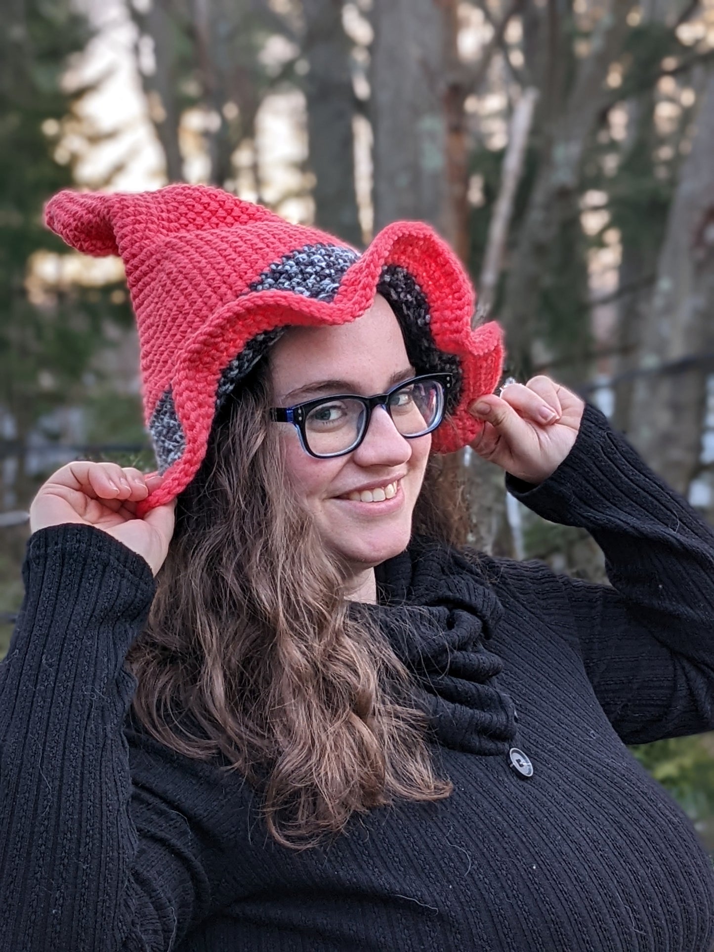 Garden Fairy Witch Hat Crochet Pattern