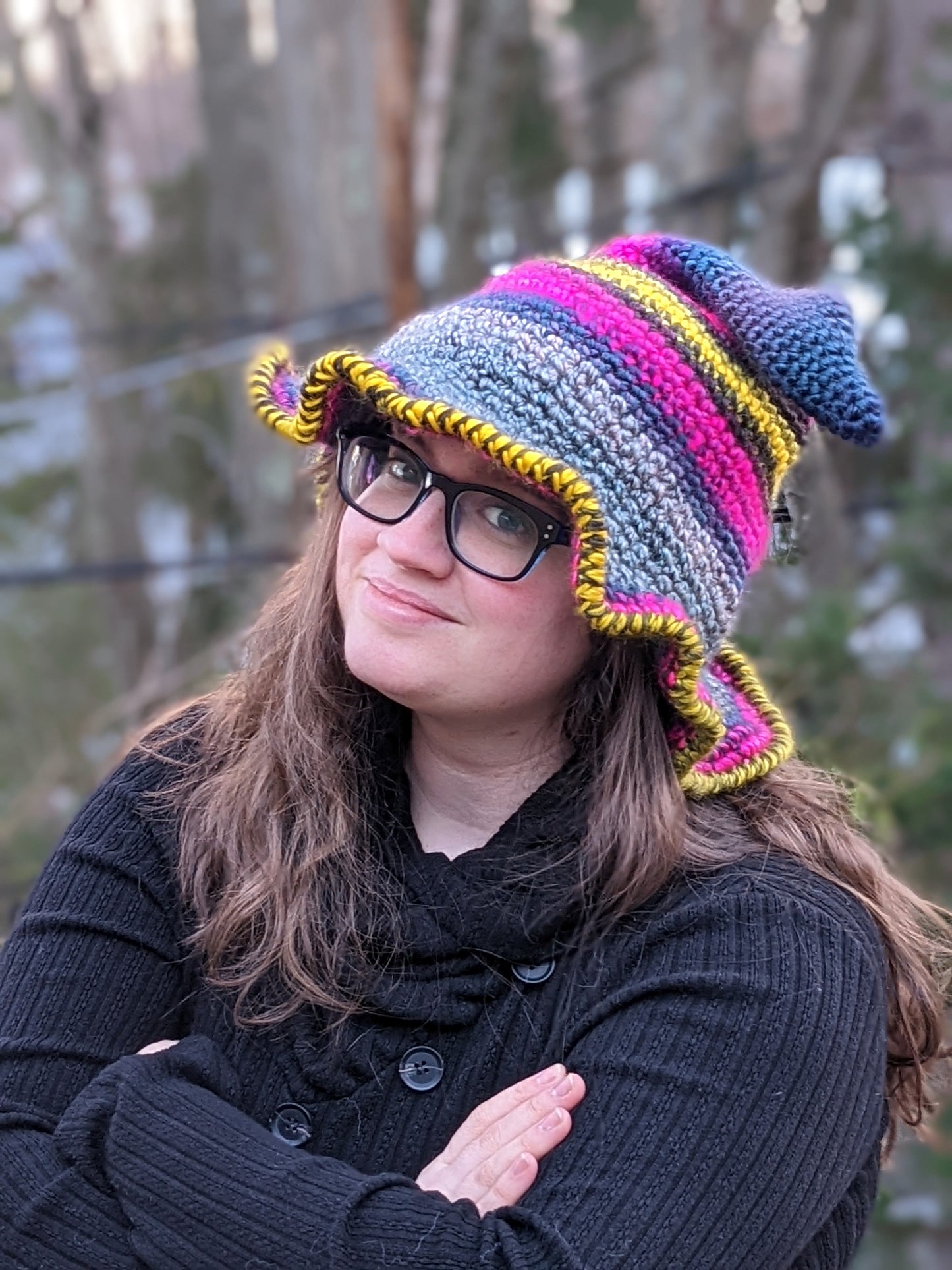 Garden Fairy Witch Hat Crochet Pattern
