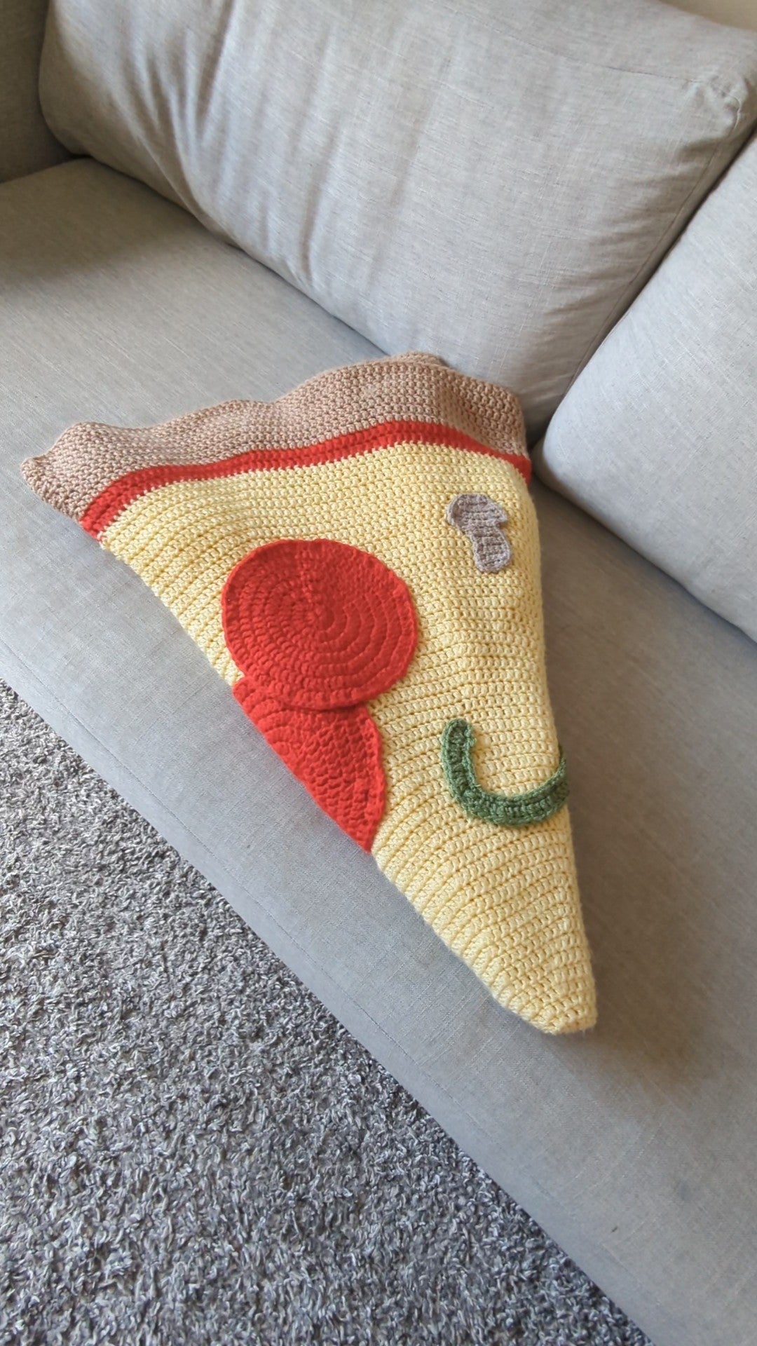 Blanket Pizza Crochet Pattern