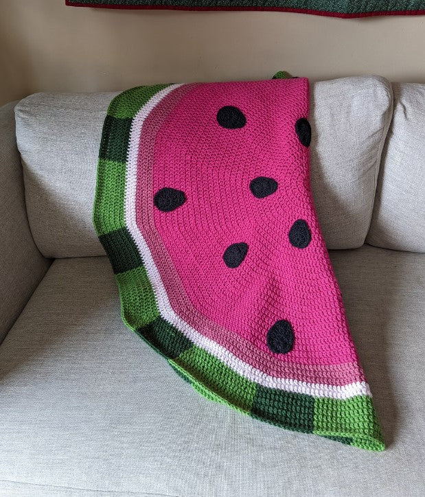 Blanket Watermelon Rug Crochet Pattern
