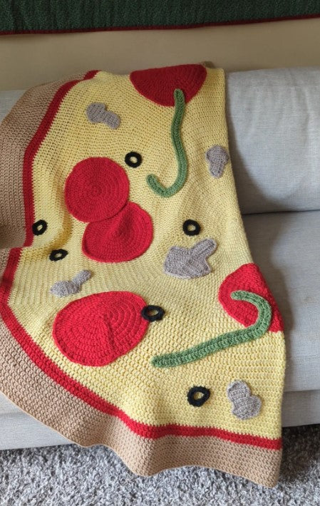 Blanket Pizza Crochet Pattern