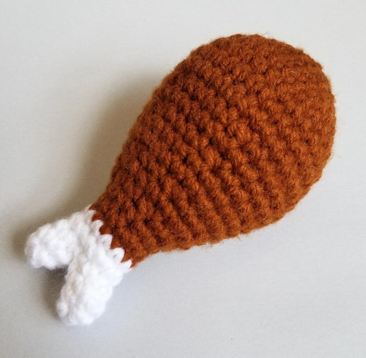 Chicken Drumstick Play Food Crochet Pattern