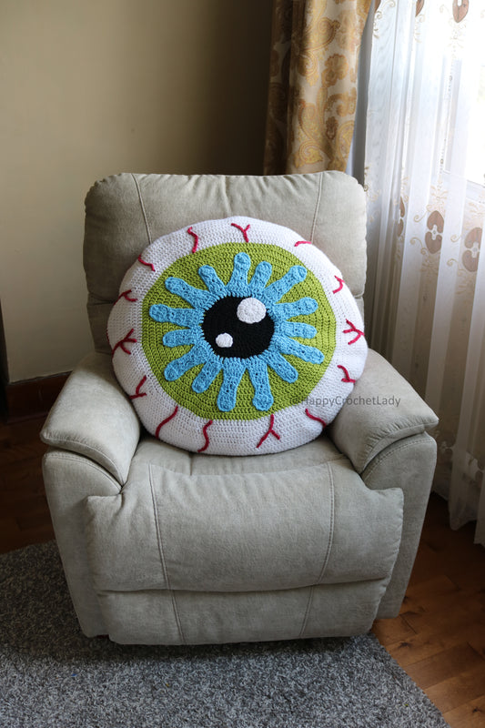 Eyeball Pillow Crochet Pattern