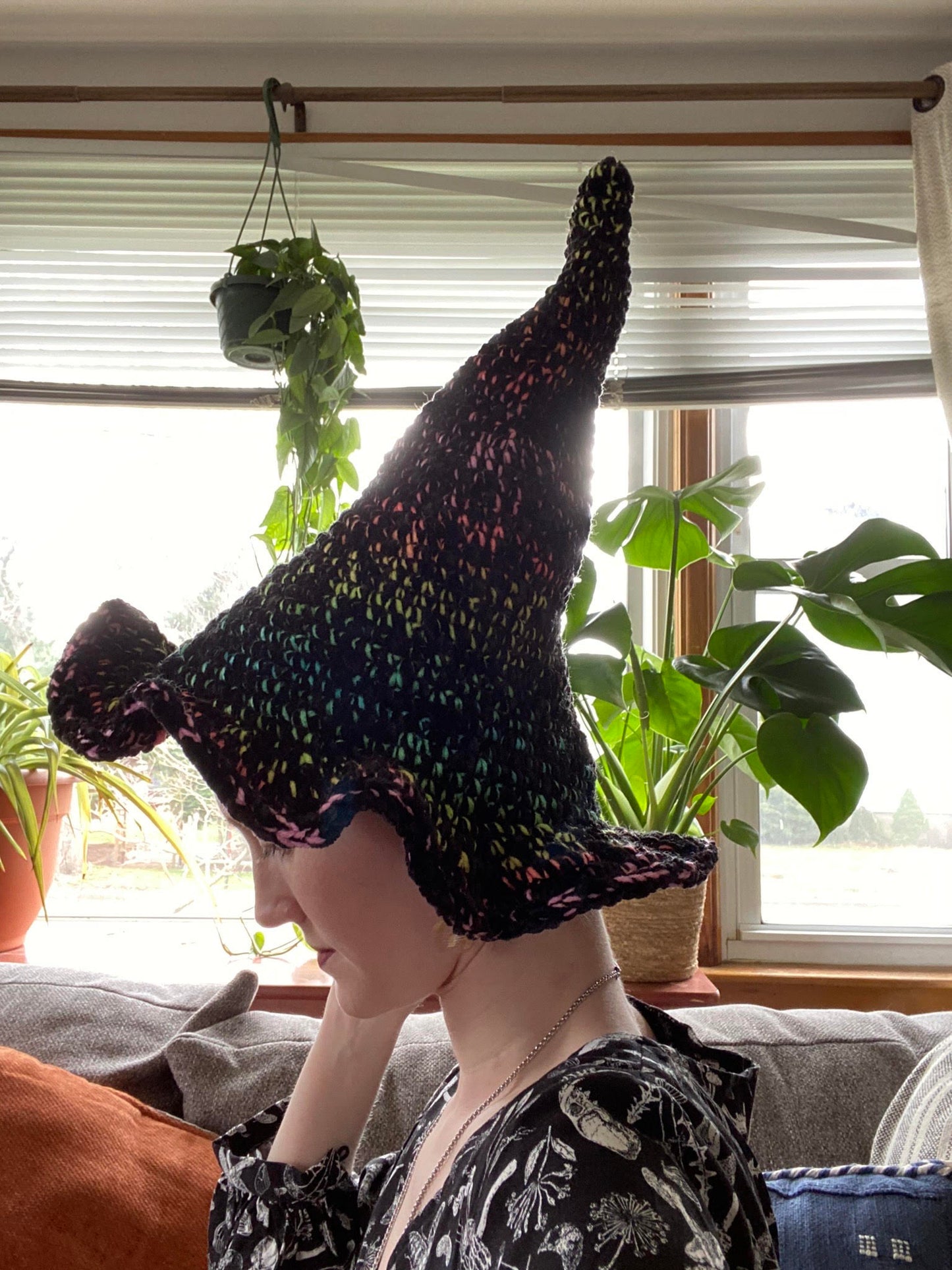 Garden Fairy Witch Hat Crochet Pattern
