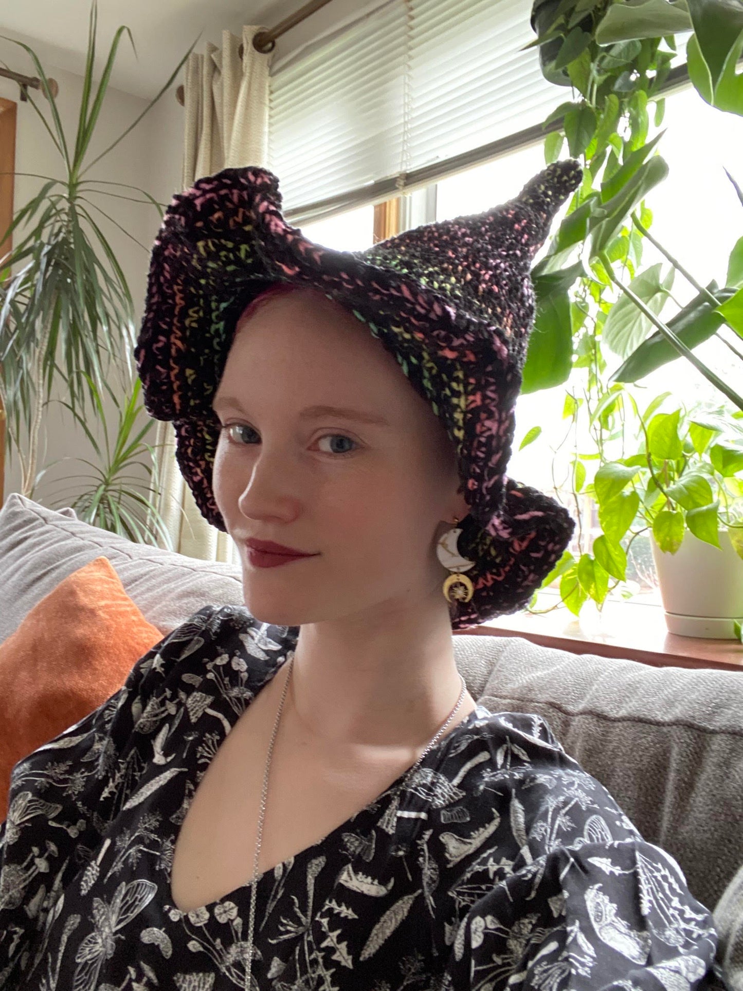 Garden Fairy Witch Hat Crochet Pattern